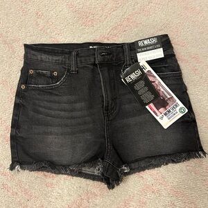 NEVER WORN black Jean shorts